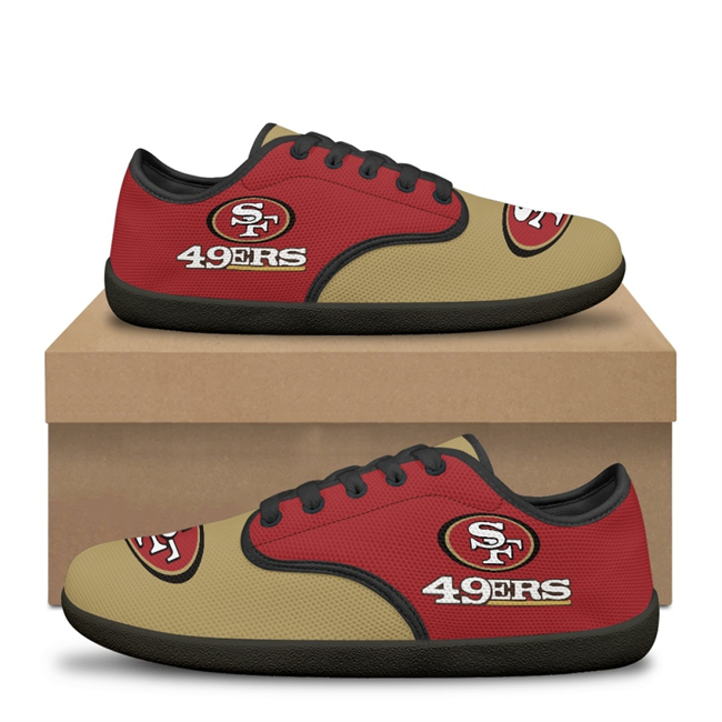Men's San Francisco 49ers Low Top Sneakers/Shoes 001 (Pls check description for details)